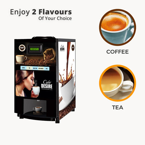 Coffee and Tea Vending Machine 2 Lane