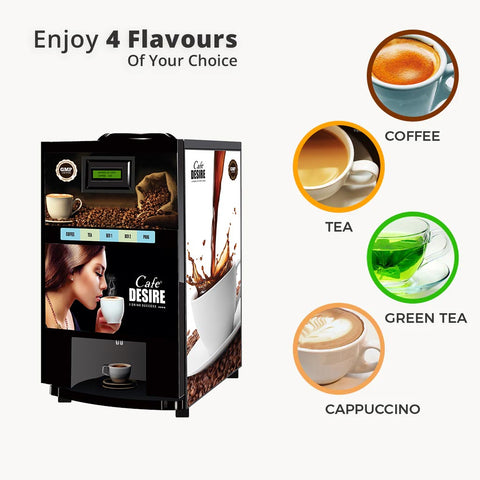 Coffee and Tea Vending Machine 4 Lane