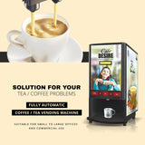 Coffee and Tea Vending Machine 4 Lane
