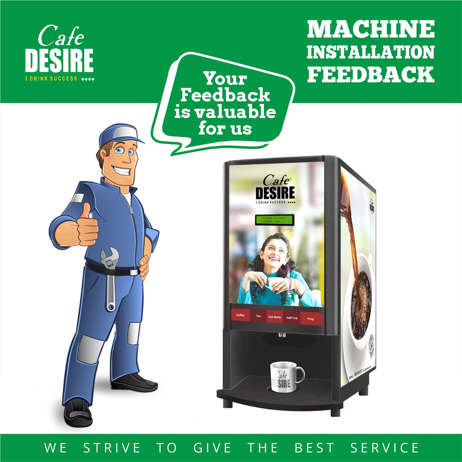 Machine Installation Feedback – cafemizo